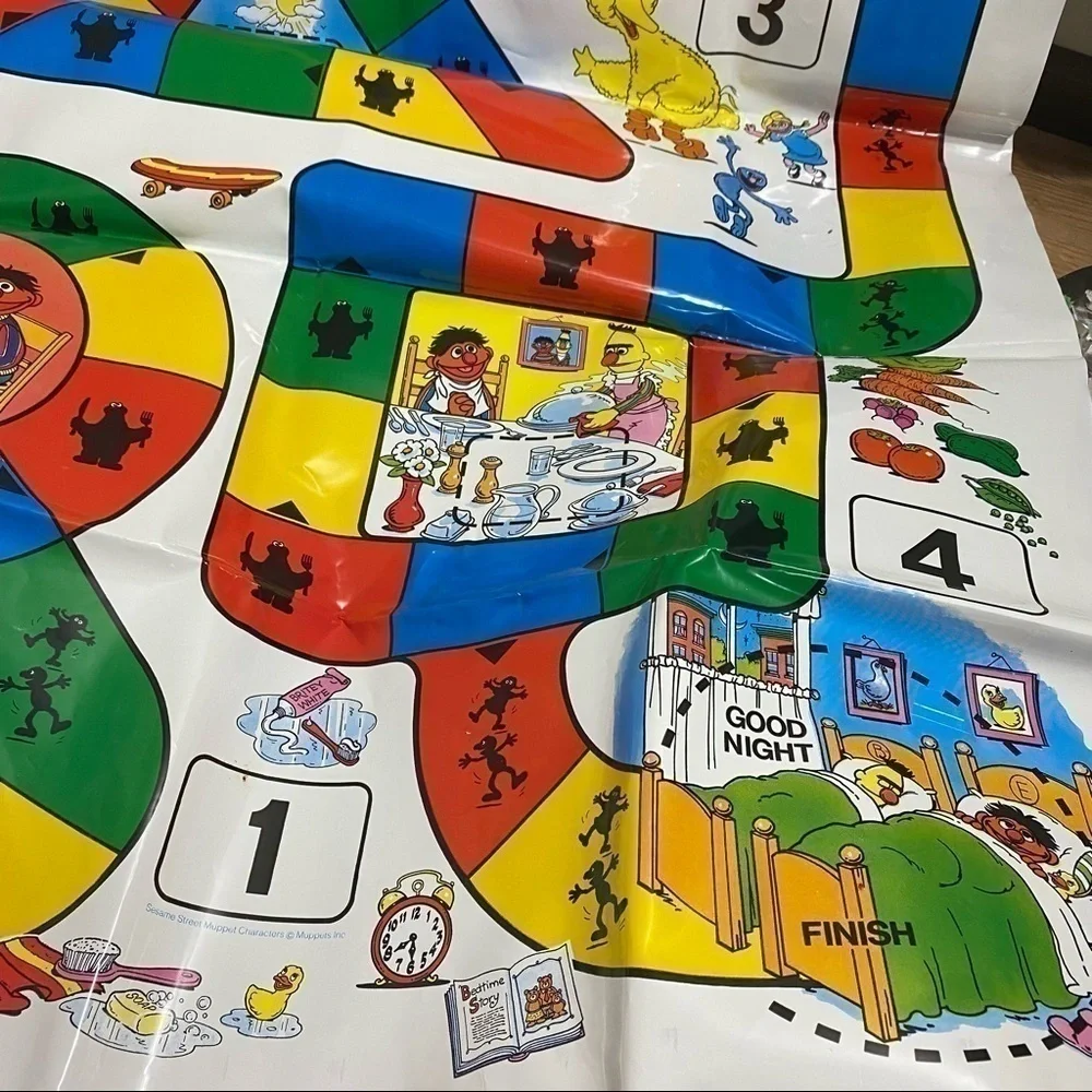 Sesame Street Games for Growing Floor Preschool Feeling Fit Ages 3 + Big Bird